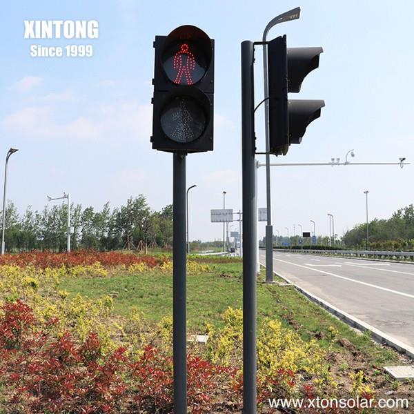 Remote Control Solar LED Traffic Light Time Control